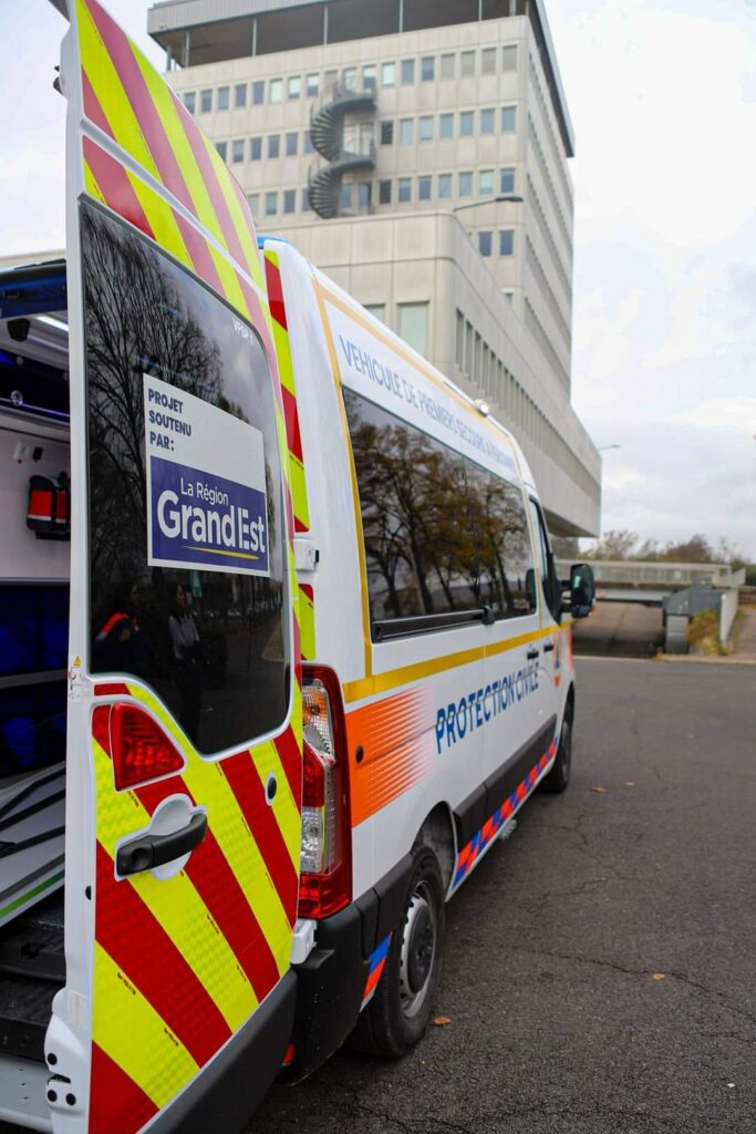 Nouveau Véhicule de Premiers Secours à Personnes flambant neuf pour la Protection Civile de Meurthe-et-Moselle !